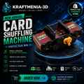 Manual Card Shuffling Machine | Premium 3D Printed Card Shuffler | No Battery Required | Compatible with UNO & Standard Playing Cards