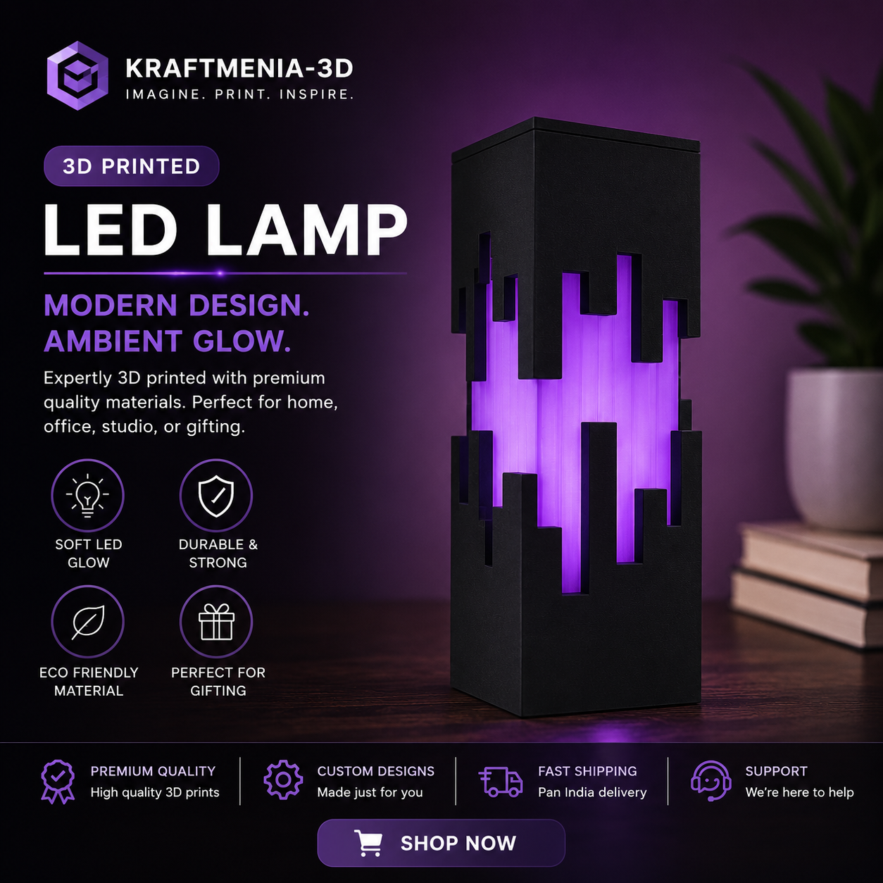 Modern Pixel Glow Lamp