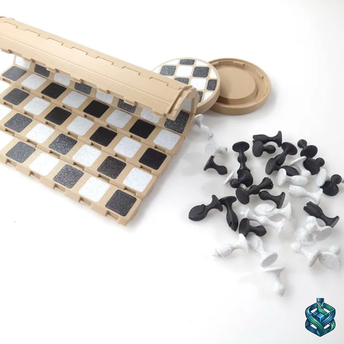 3D Printed Foldable Travel Chess Set