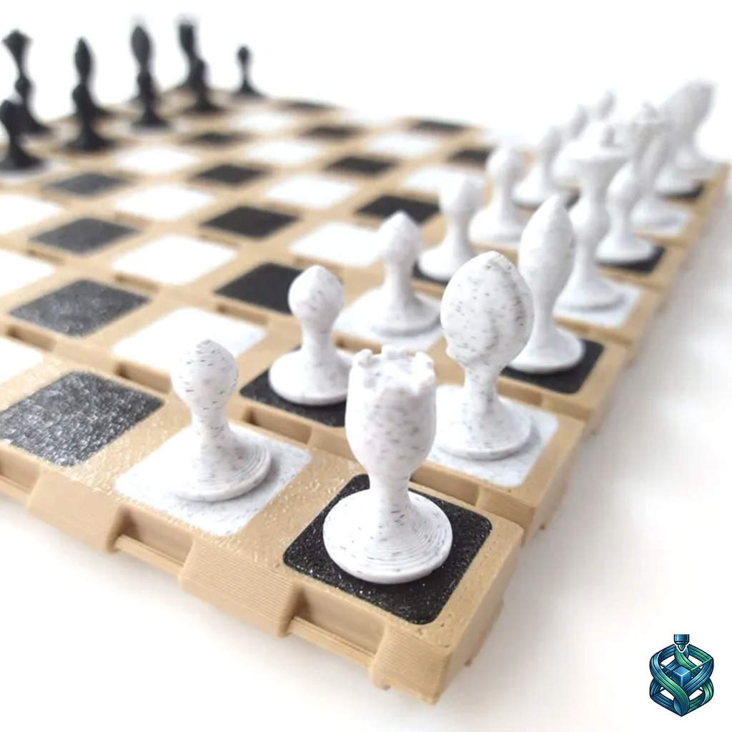 3D Printed Foldable Travel Chess Set