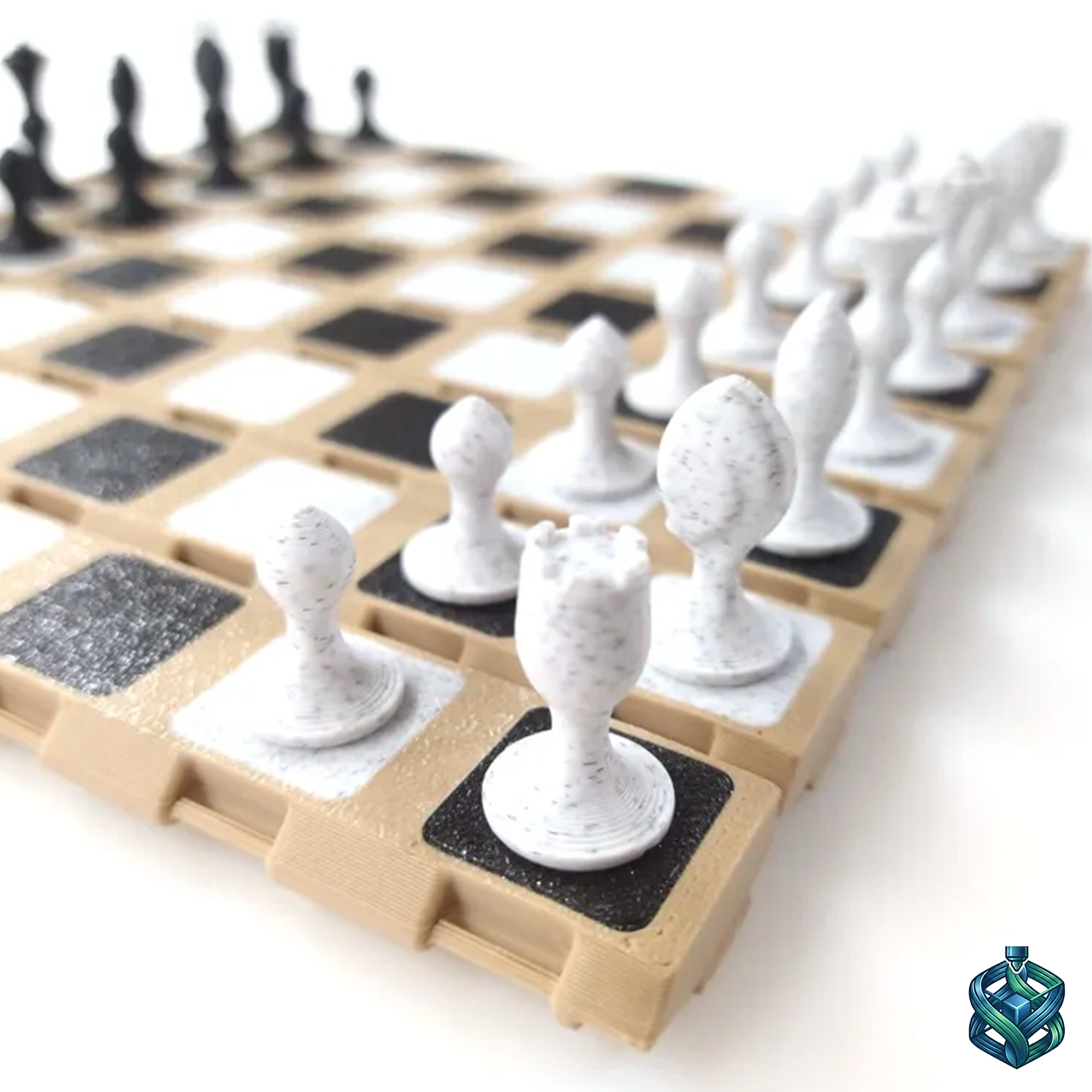3D Printed Foldable Travel Chess Set