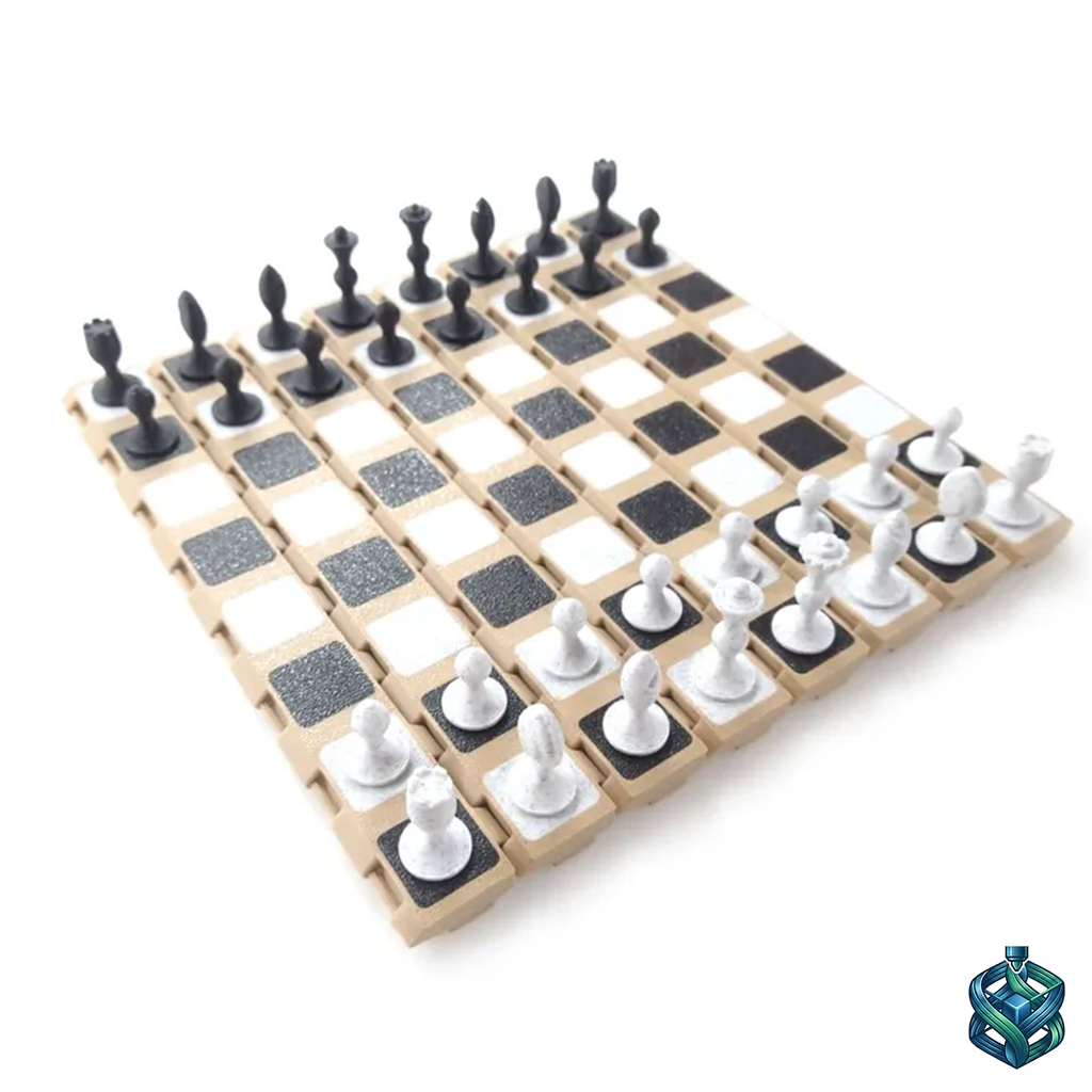 3D Printed Foldable Travel Chess Set