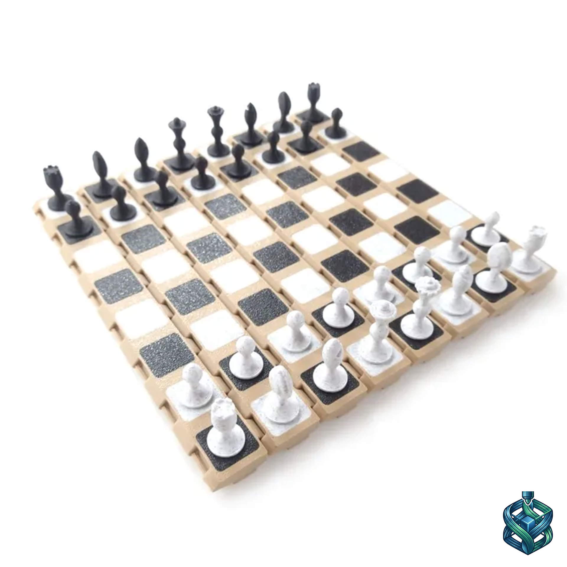 3D Printed Foldable Travel Chess Set